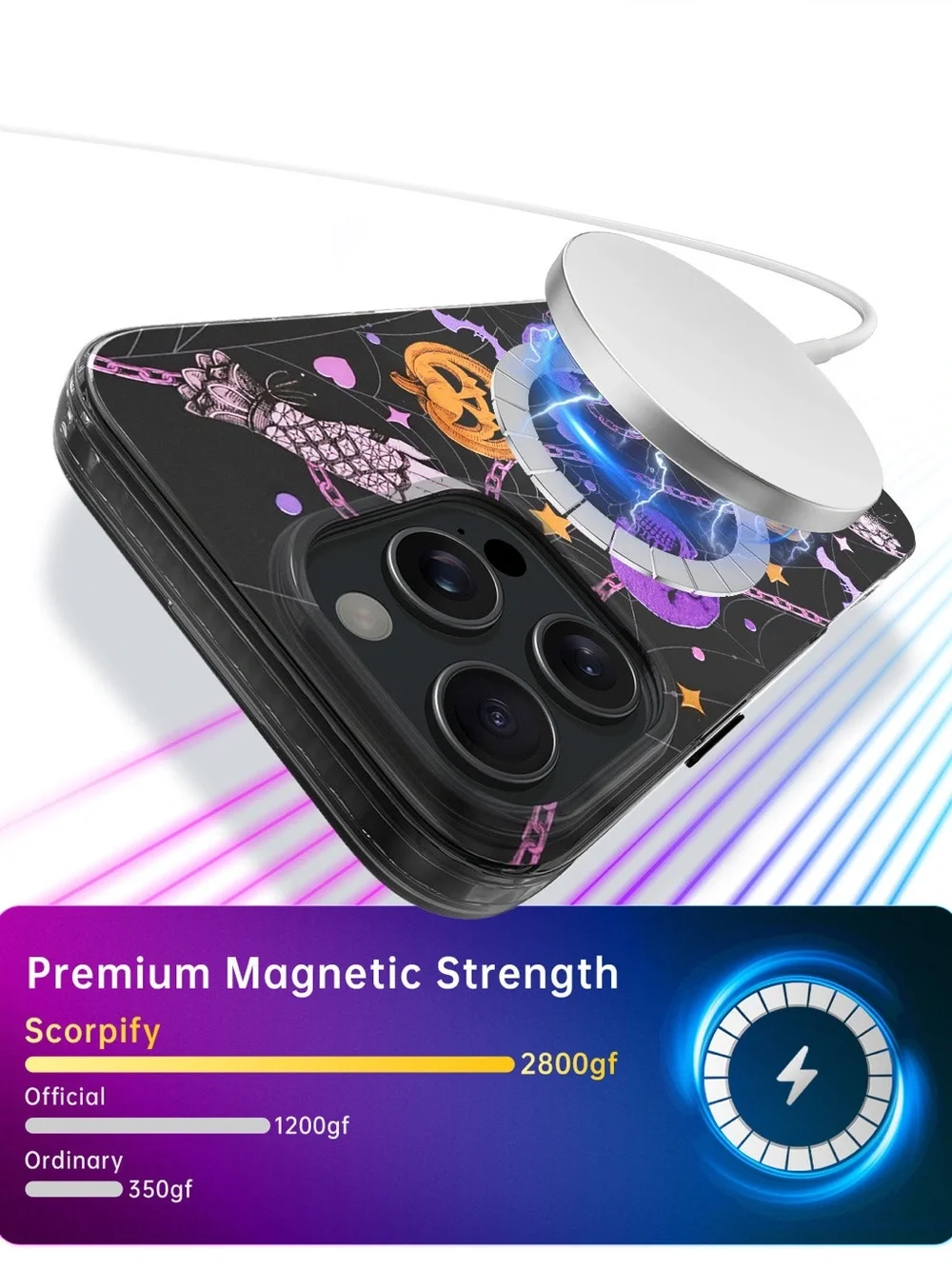 Haunted Pumpkin MagSafe Case for IPhone 16 Pro Max~ Brand New in Box